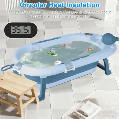 Baignoire bébé pliable sur support en acier – image 2
