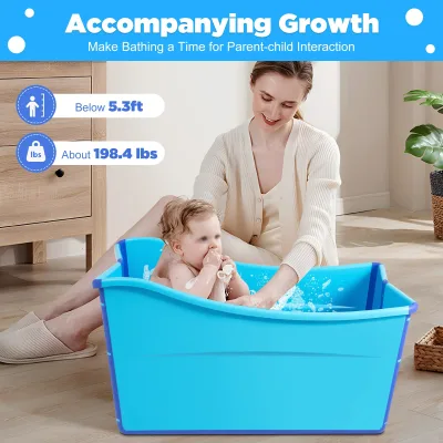 Baignoire pliable avec siège intégré