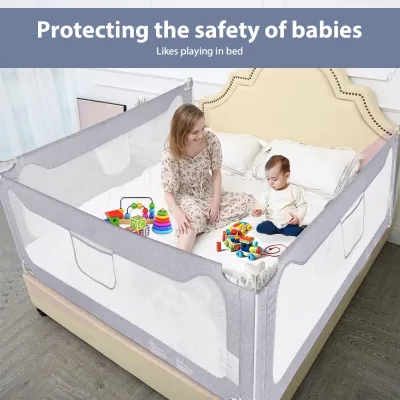 Barrière de lit enfant réglable en hauteur – image 2