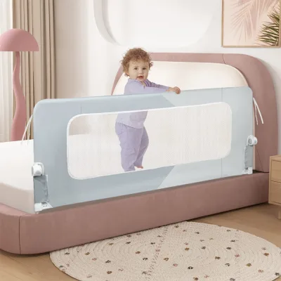 Barrière de lit pliable en tissu Oxford