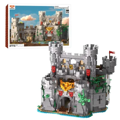 Château médiéval en blocs de construction – image 3