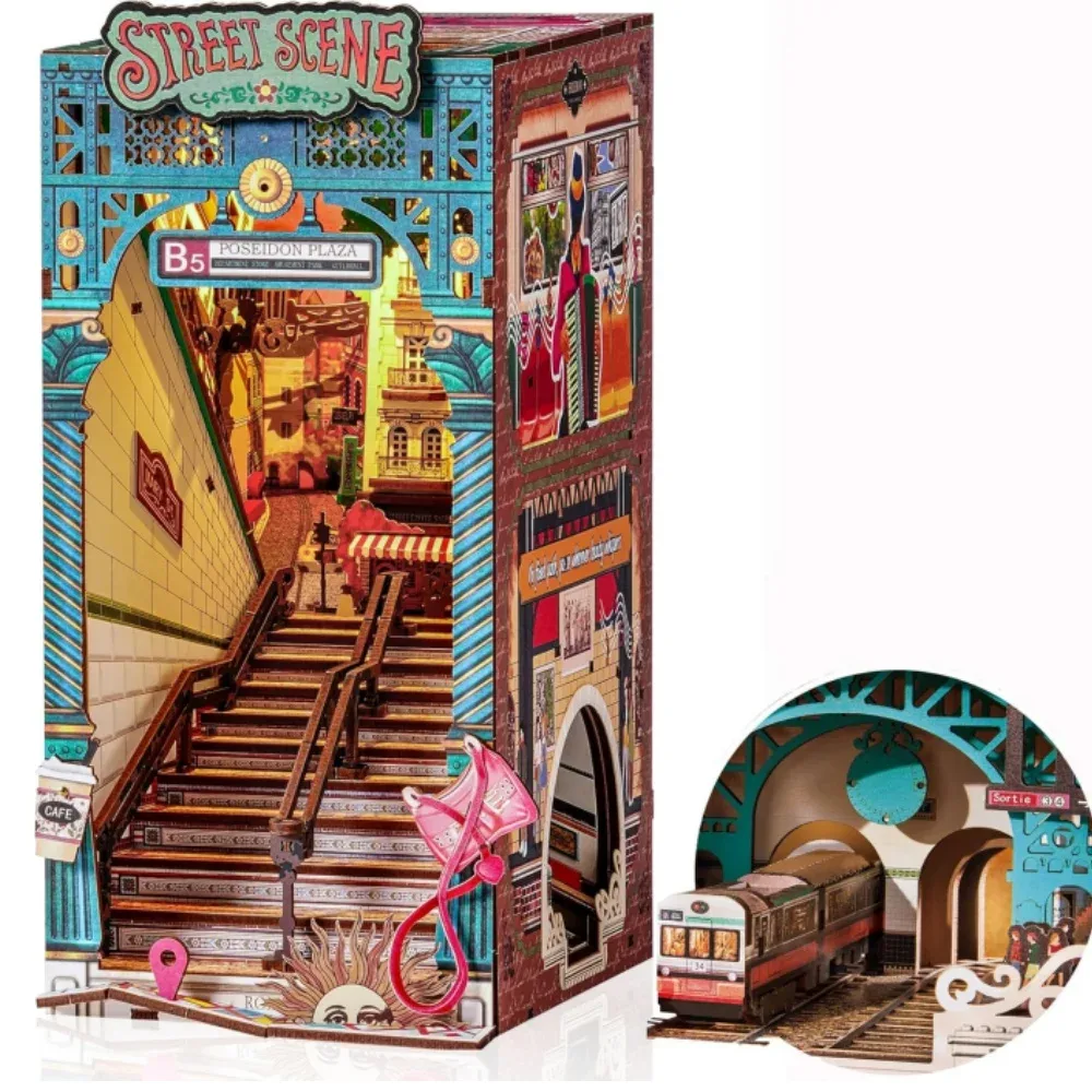 Kit de maquette en bois, ruelle miniature