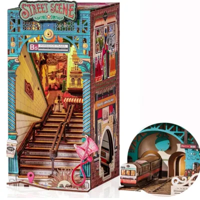 Kit de maquette en bois, ruelle miniature
