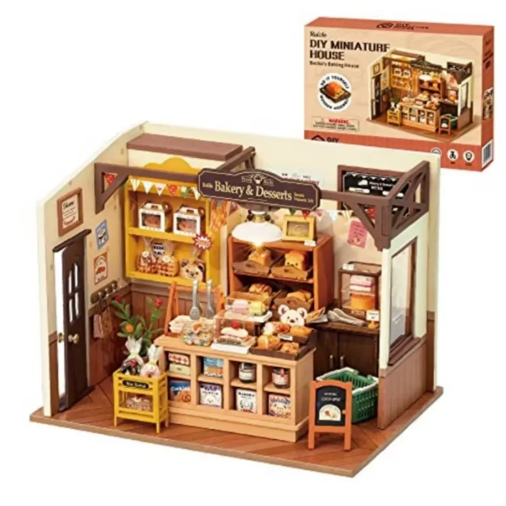 Kit maison de poupées boulangerie miniature