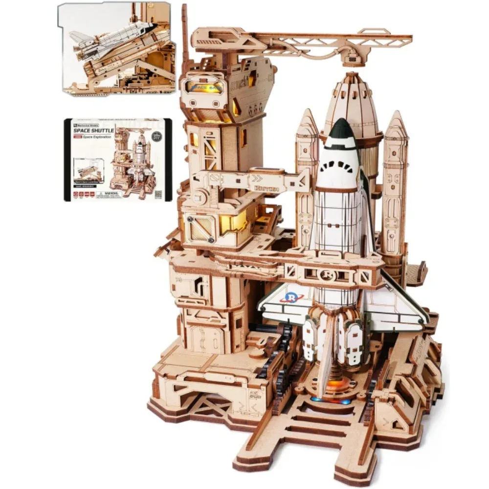 Maquette de navette spatiale lumineuse