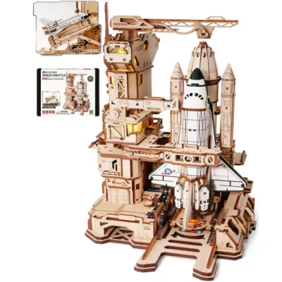 Maquette de navette spatiale lumineuse