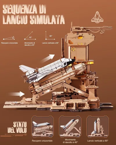 Maquette de navette spatiale lumineuse – image 3