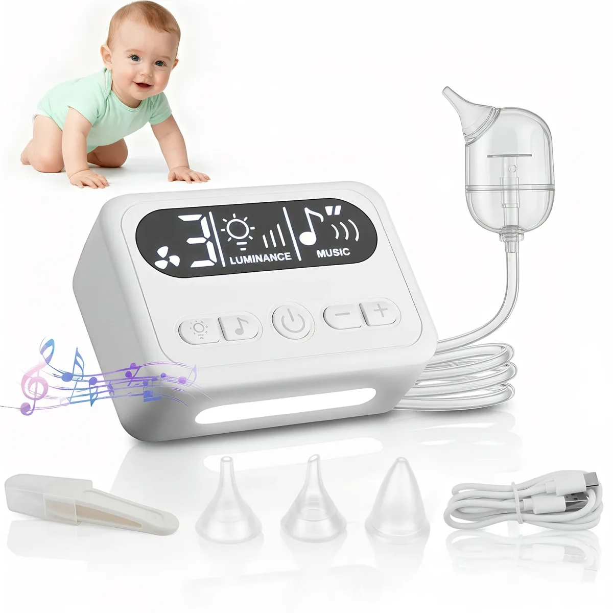 Mouche-bébé électrique en silicone