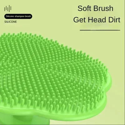 Peigne et brosse en silicone pour bébé – image 3