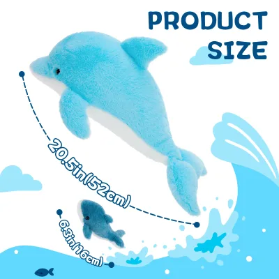 Peluche dauphin et ses 4 bébés dauphins – image 2