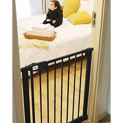Porte d'escalier pour bébé noire, 100 cm – image 3