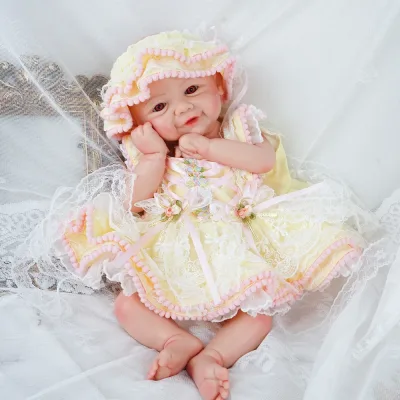 Poupée reborn en silicone, fille de 48 cm