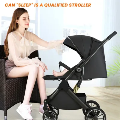 Poussette bébé pliable à amortisseurs – image 2