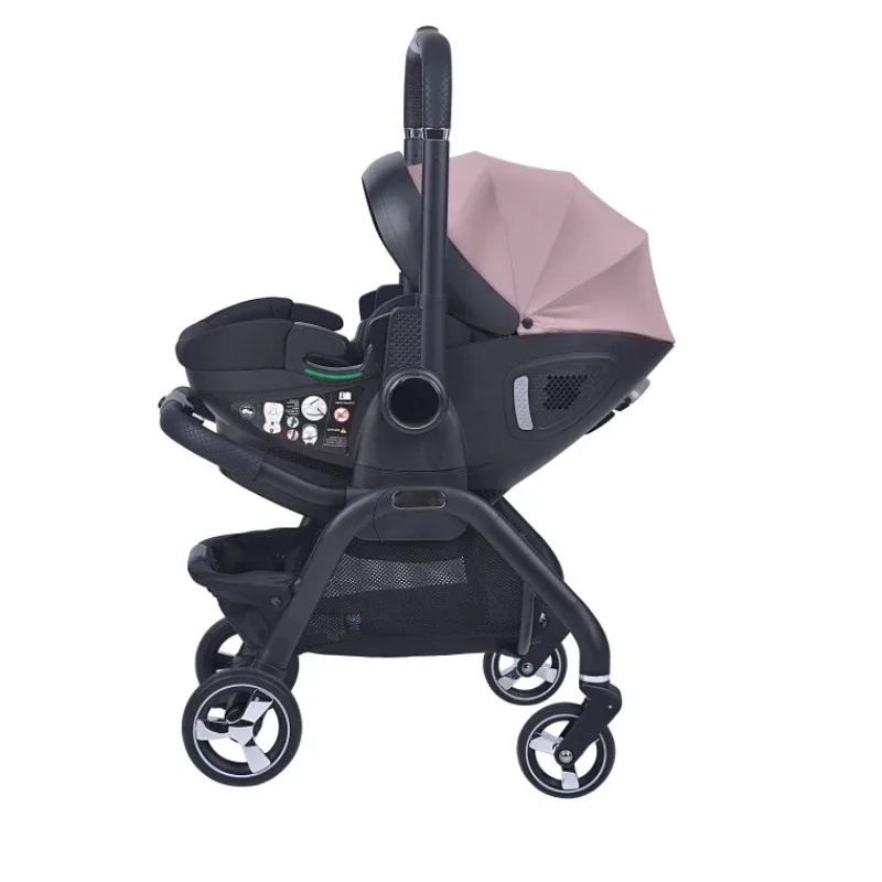 Poussette pliante en acier inoxydable