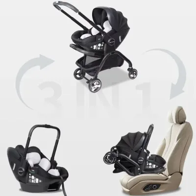 Poussette pliante en acier inoxydable – image 2