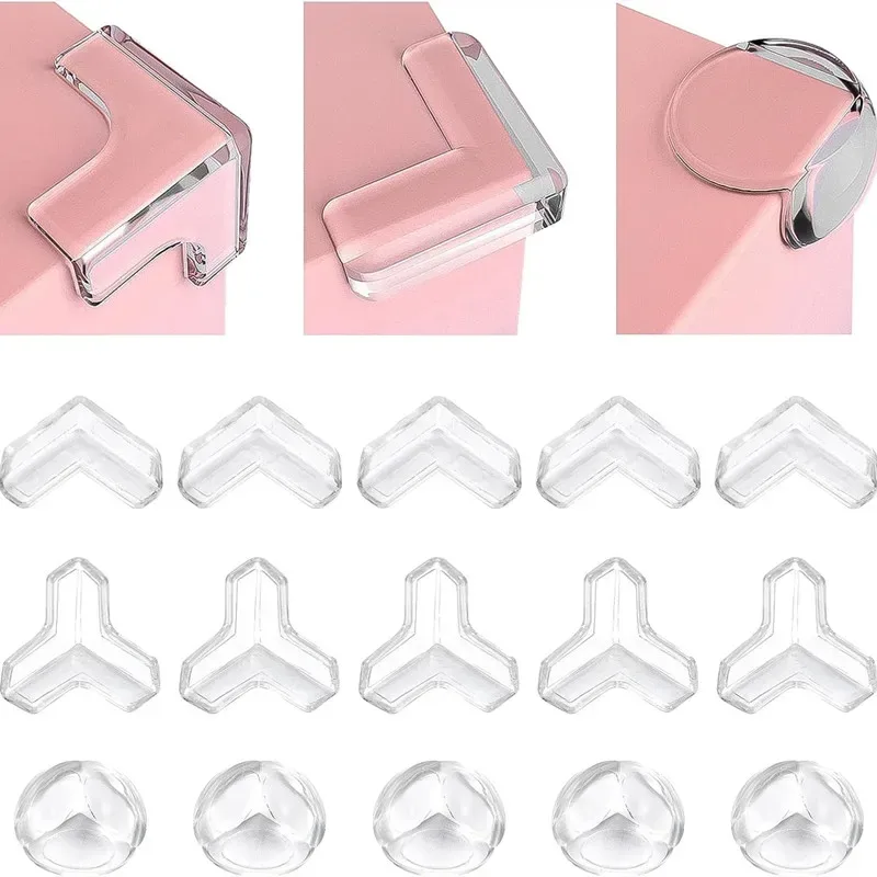 Protège-coins transparents en PVC pour meubles