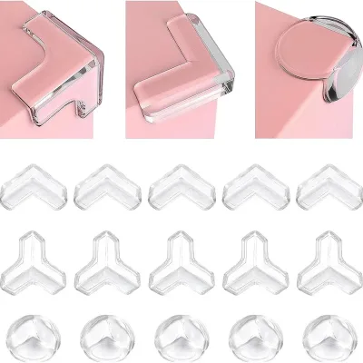 Protège-coins transparents en PVC pour meubles