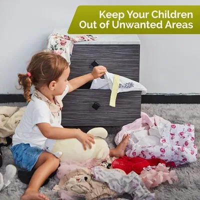 Serrure adhésive pour tiroir et armoire bébé – image 2
