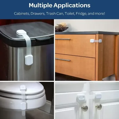 Serrure adhésive pour tiroir et armoire bébé – image 3