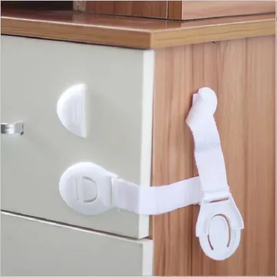 Verrous de sécurité blancs pour armoires – image 2